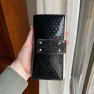 Kate Spade Polka Dot Patent Leather Wallet